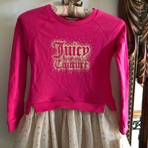 Sweater top dress with tulle NWT